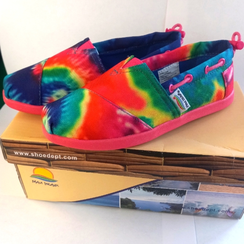 Kids tie die hippy shoe girls 11